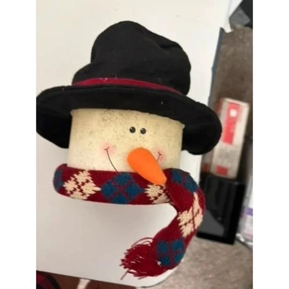 stackable bin snowman